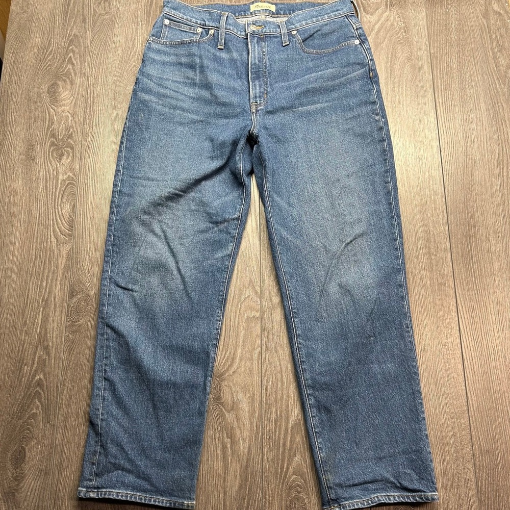Madewell The Perfect Vintage Straight Jean Medium Wash Denim Size 31 High Rise